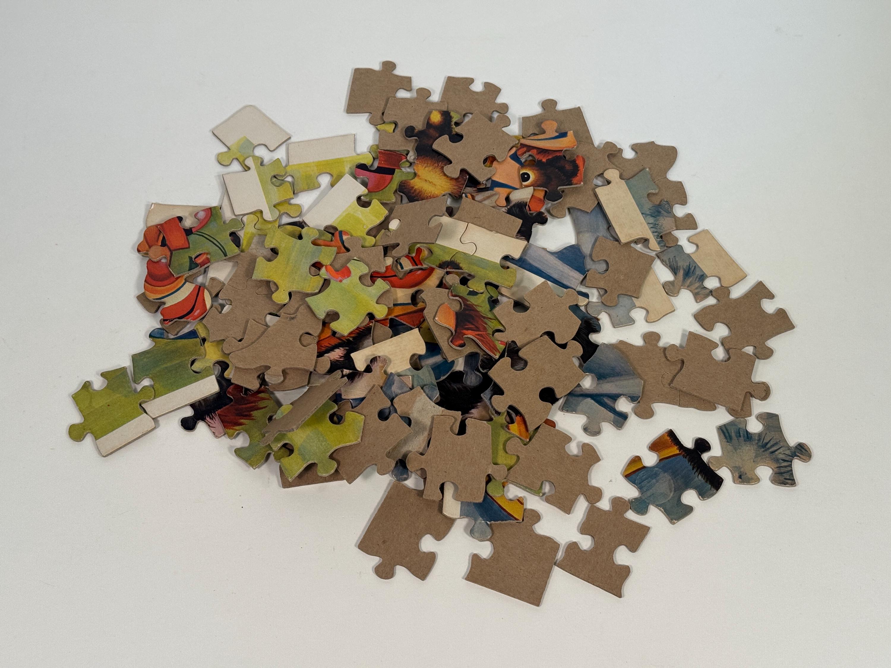 1965 Built Rite Clown 100 Piece Puzzle 7464 Incomplete - Midcentury ...