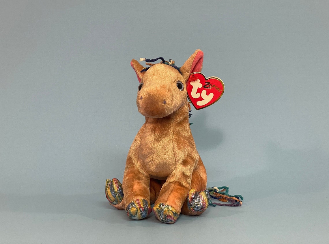 2000 Zodiac Horse Ty Beanie Baby 4319 Cloven Hooves 6th Gen Etsy