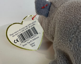 Ty Beanie Baby - ORCHARD the Grey Bunny Rabbit 7