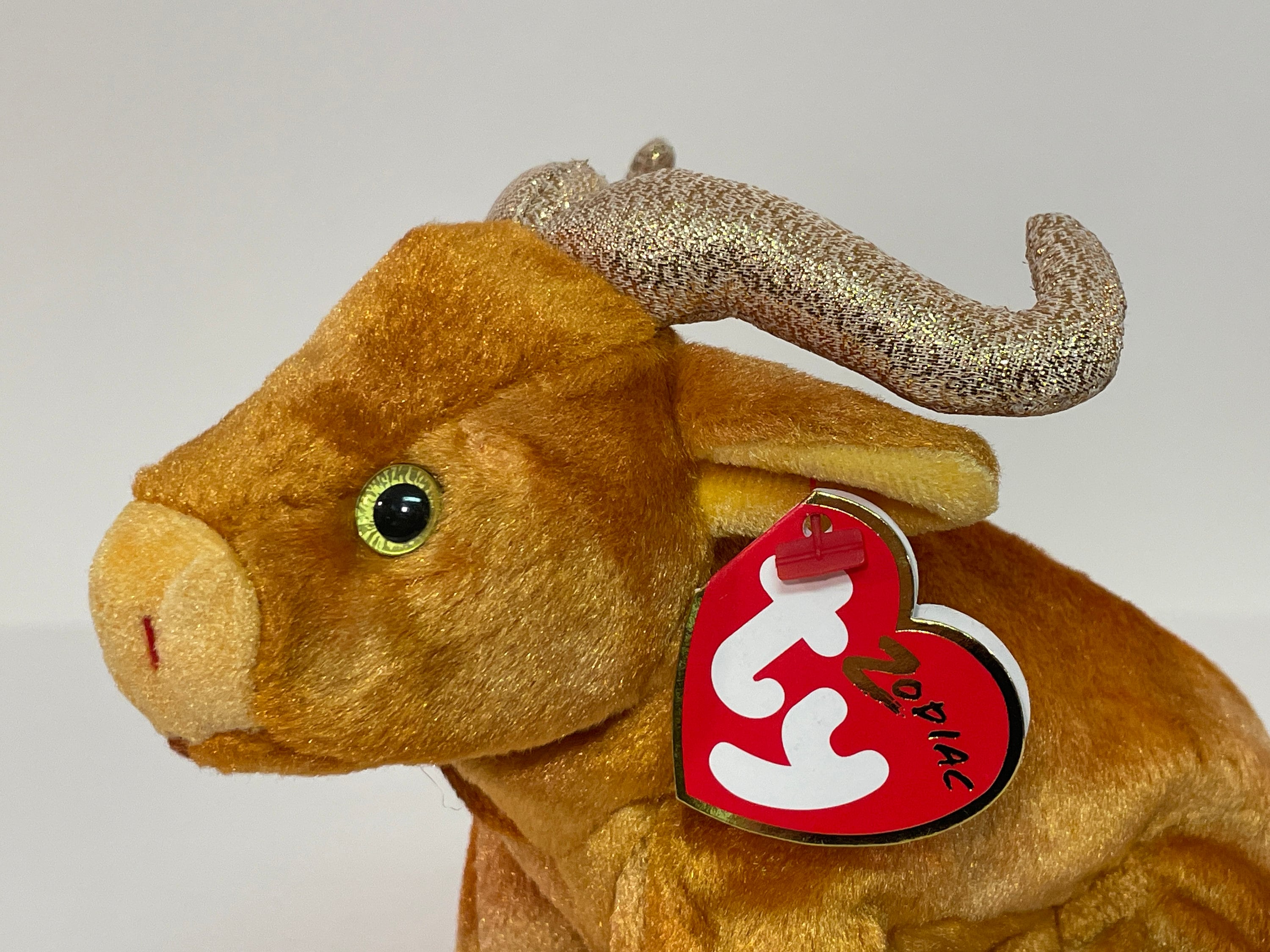 2000 Zodiac Ox Ty Beanie Baby 4319 6th Gen Red Heart Hang Etsy