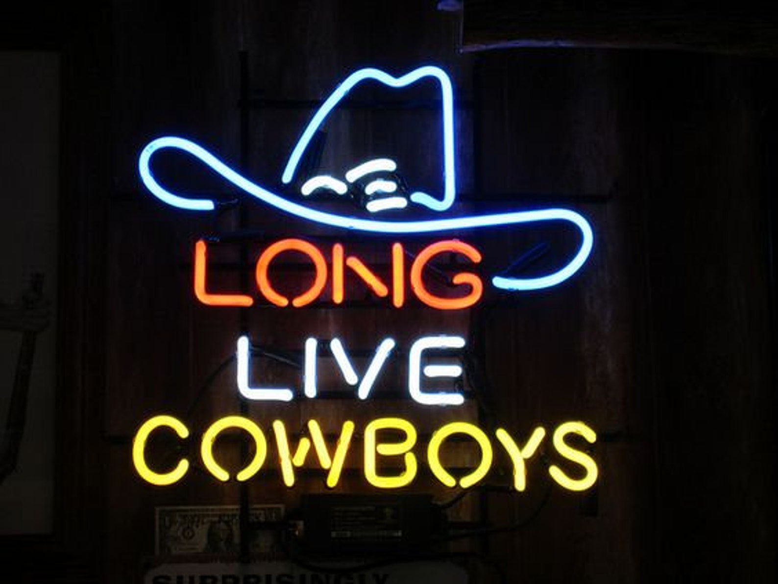 Long Live Cowboys Neon Sign LED Cowboys Neon Neon Bedroom | Etsy