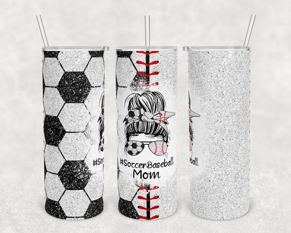 Sublimation Design, Tumbler PNG, Messy Bun Mom, Cheer Mom, Sports Mom,  Basketball Mom, Football Mom, Tumbler PNG, Sports Mom Cup