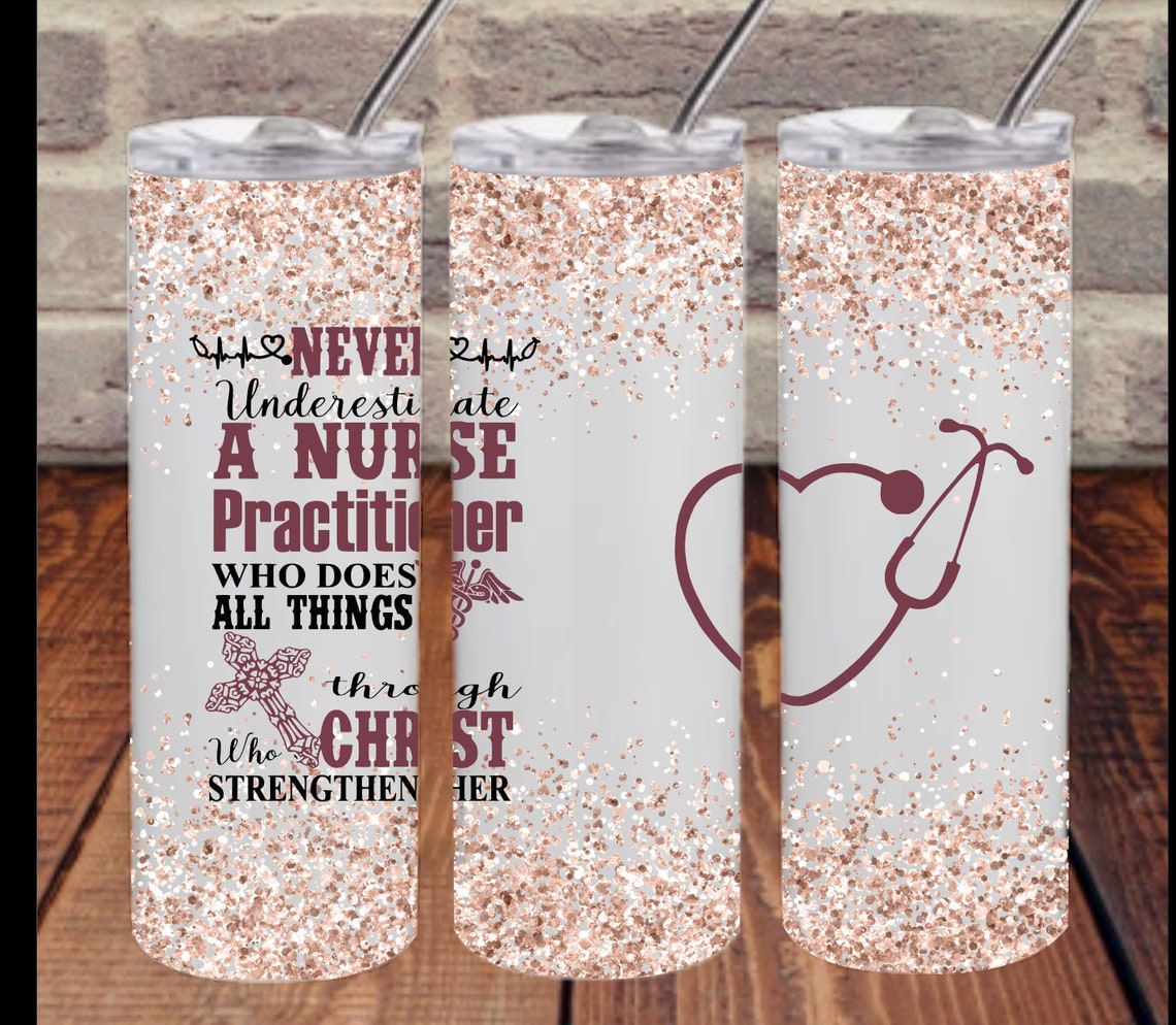 Nurse Practitioner Tapered Straight 20oz Skinny Tumbler Etsy Canada