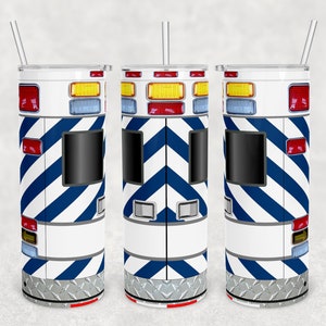 Ambulance EMS EMT paramedic straight and tapered 20 oz Skinny Tumbler Sublimation Design Template Download PNG digital 20oz wrap