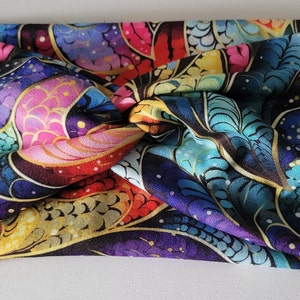 Printed Multicolor Twisted Headband