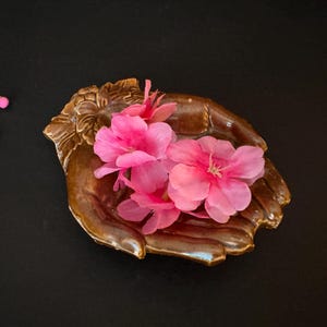 Vintage McMaster Pottery Hand Dish, Queen Victoria Trinket Tray