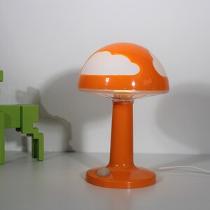 Vintage IKEA Orange Skojig table lamp cloud lamp