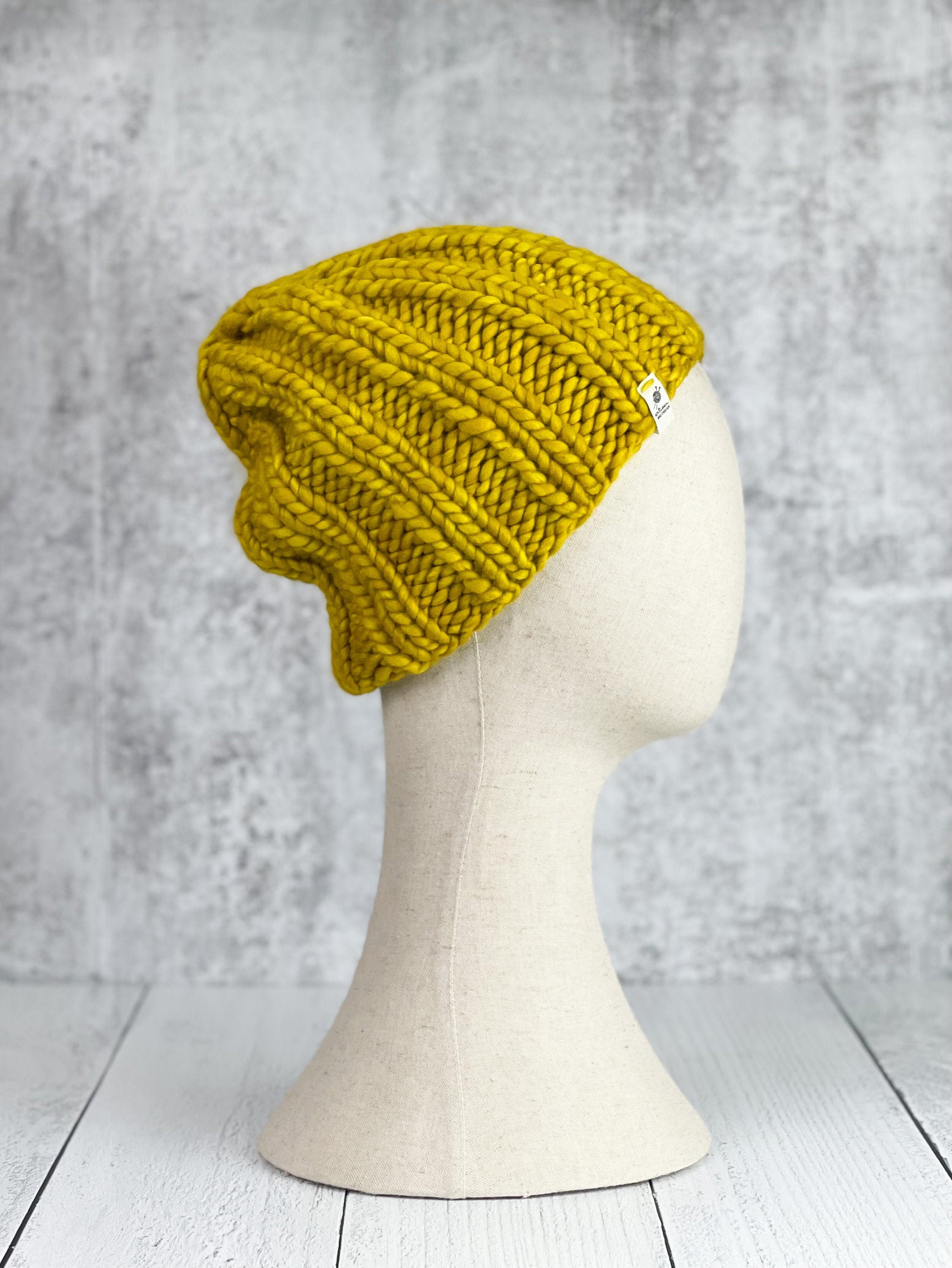 Chunky Knit Beanie Rib Knit Beanie Rib Knit Hat Merino Etsy UK