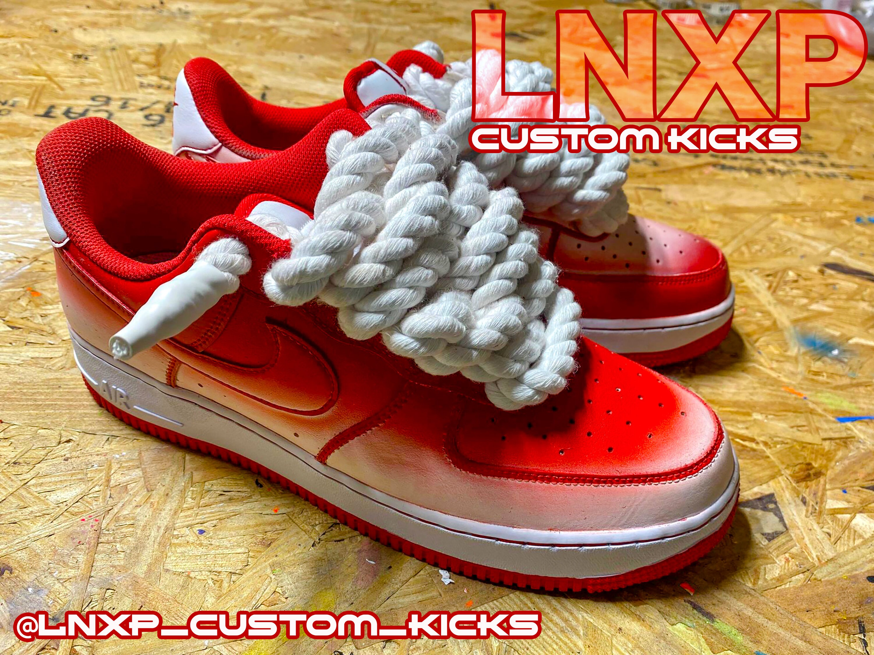 Custom Rope Air Force Ones Etsy