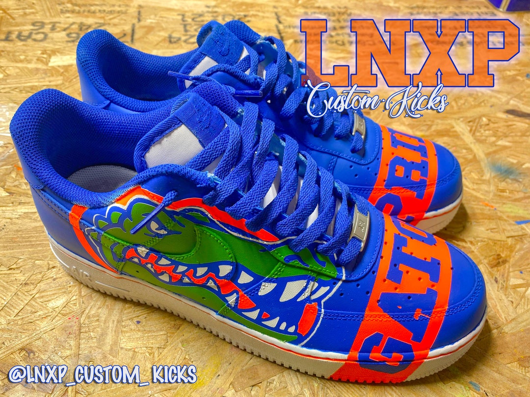 Custom Florida Gator Air Force Ones Etsy