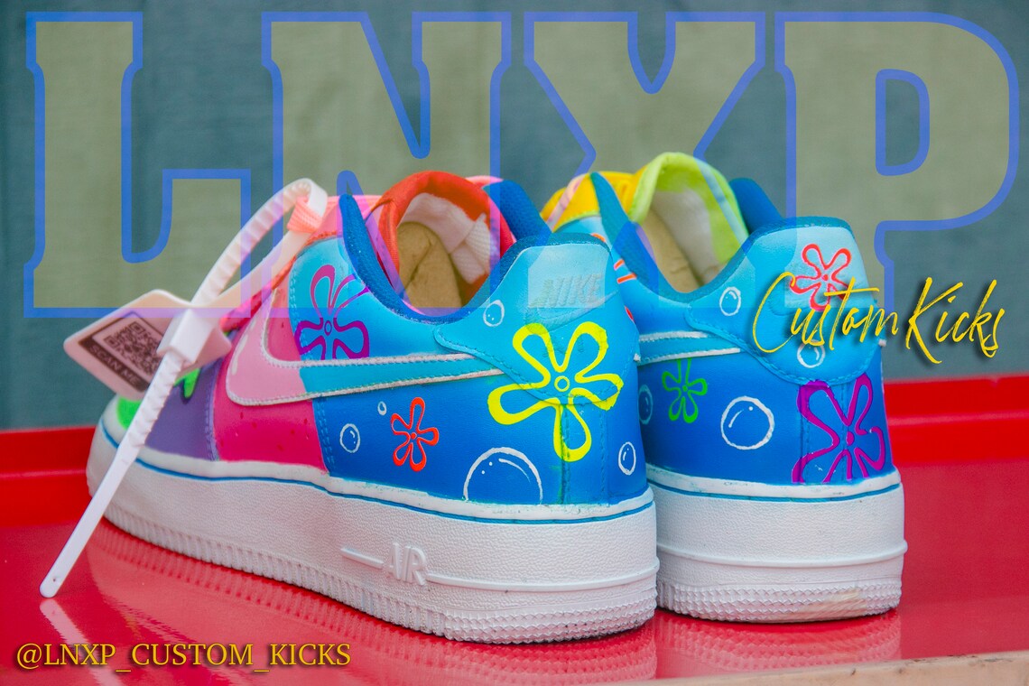 Custom Spongebob and Patrick Air Force Ones AF1 - Etsy