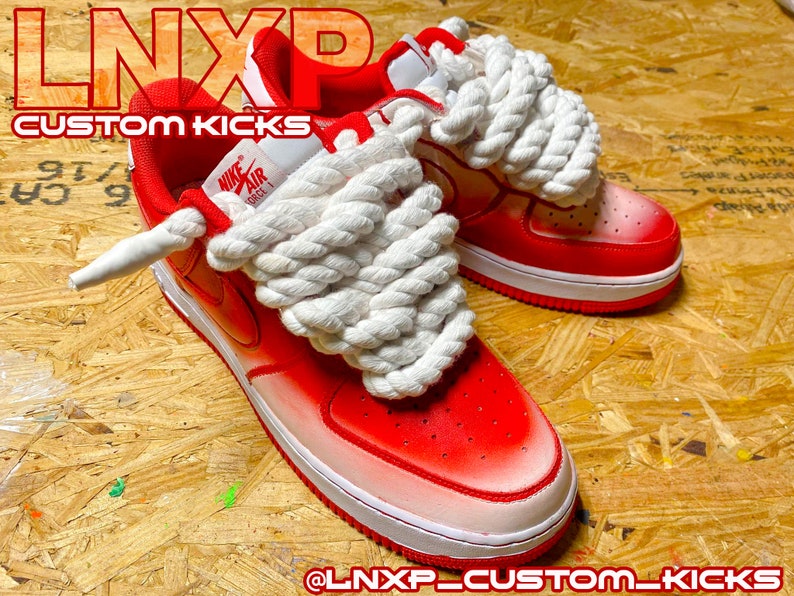 Custom Rope Air Force Ones Etsy