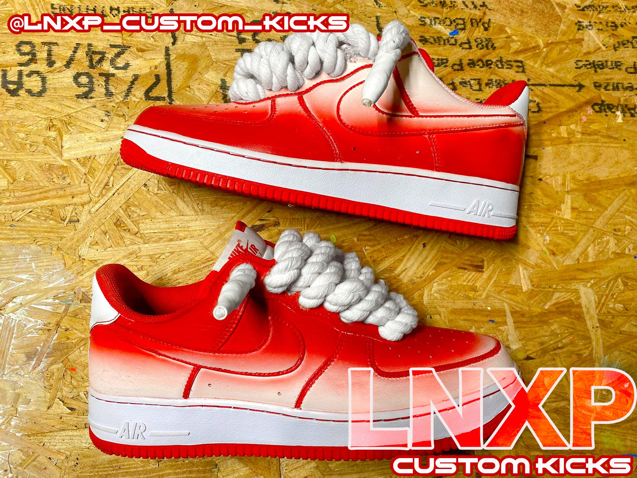 Custom Rope Air Force Ones Etsy