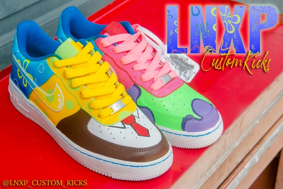 SPONGEBOB Patrick Nike Air Max 90 LTR Custom Shoes Hand Painted Sneakers 