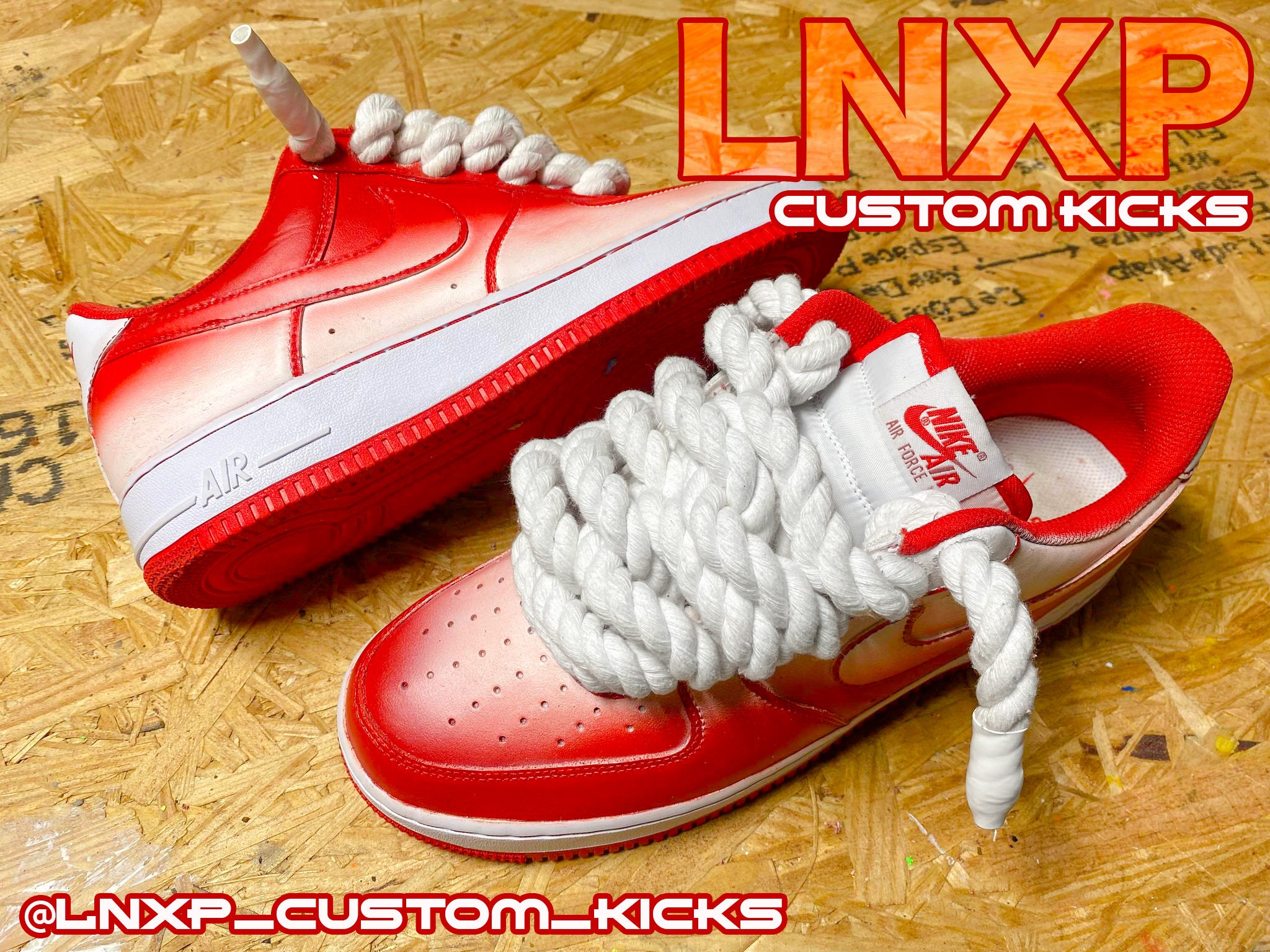 Custom Louis Vuitton Air Force ones￼ With rope laces￼ #custom