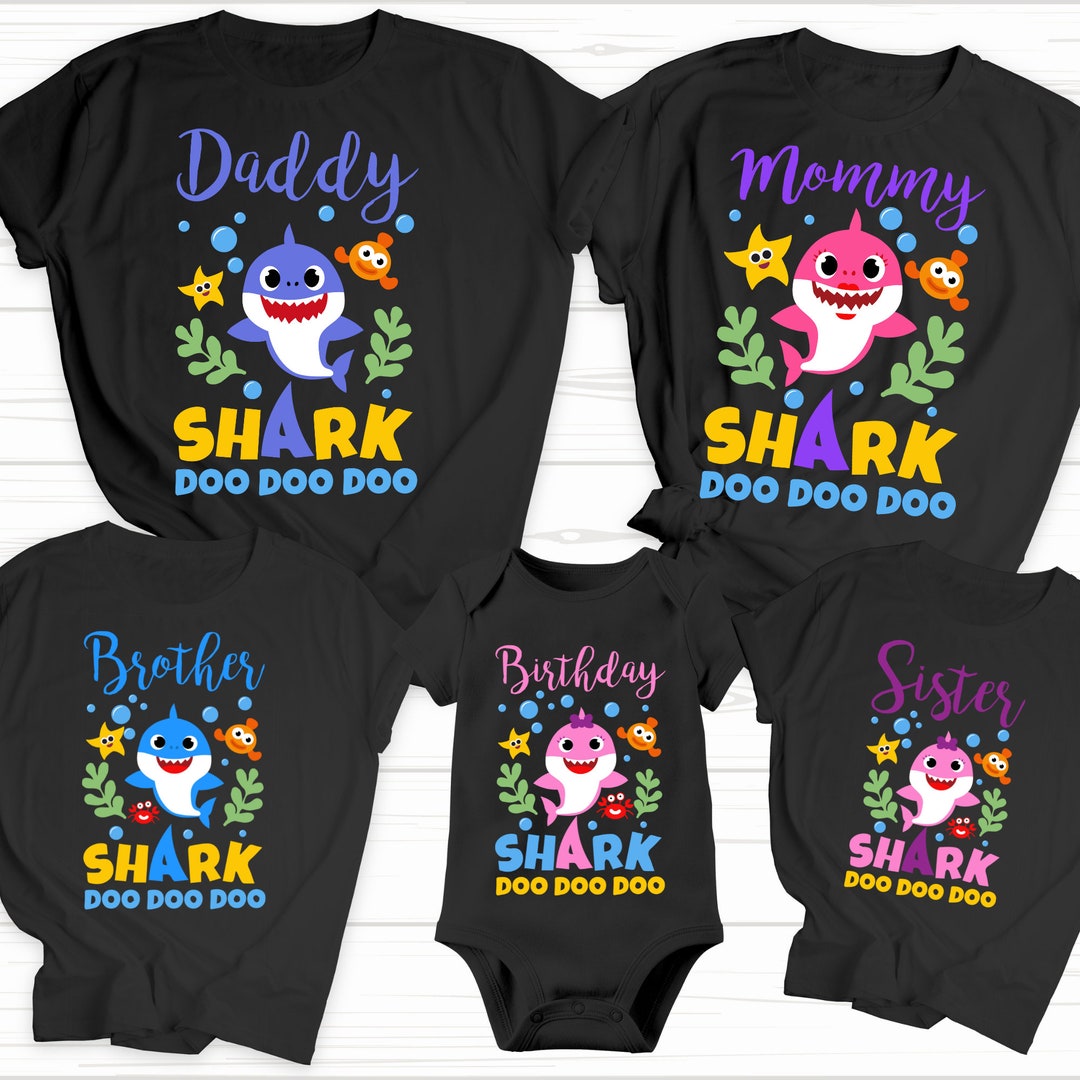Baby Shark Birthday Family Tshirts/ Baby Shark Tshirt/ - Etsy