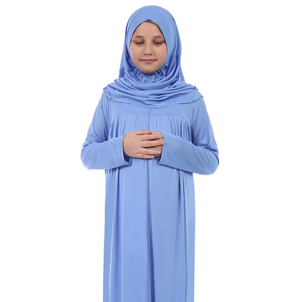 Kids Prayer Clothes, Kids Prayer Dress Baby Hijab Girls  Kids Abaya Islamic Kids Dress Muslim Girls Prayer Clothes Khimar Jilbab Hijab Burqa