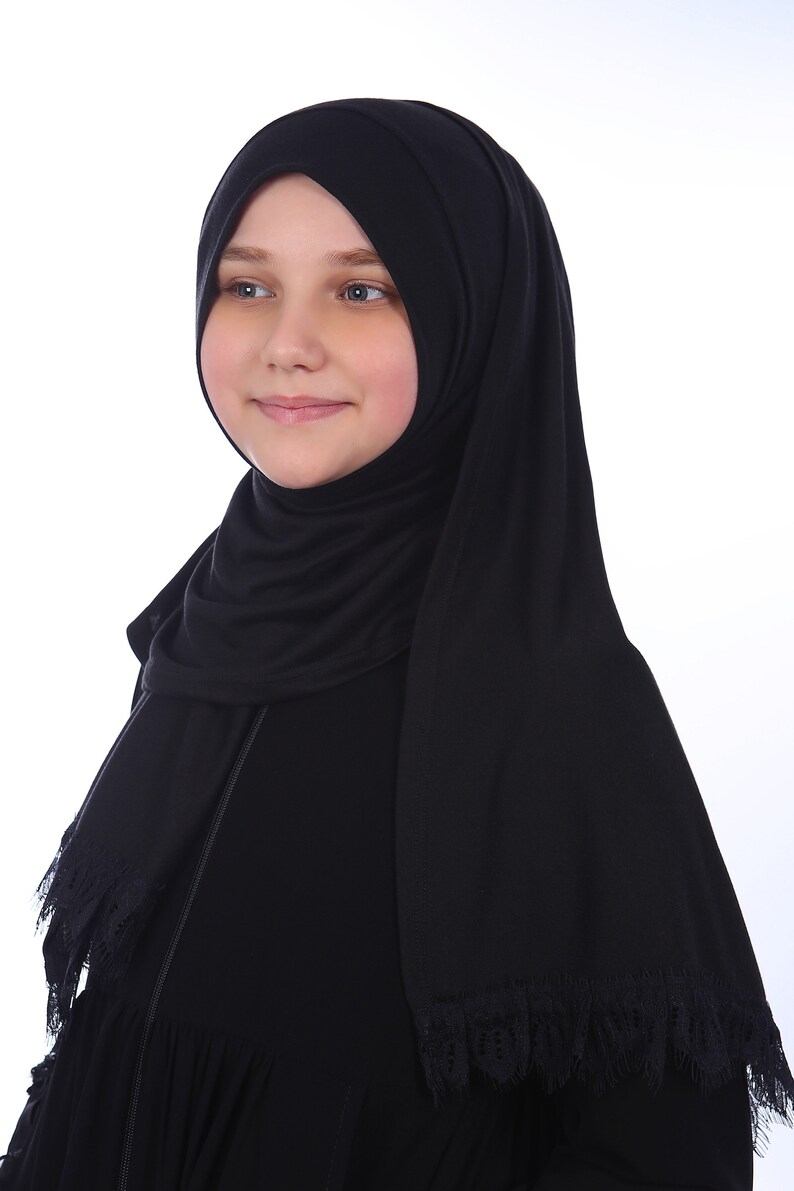 Green Practical Scarf Children's Head Scarf Kids Hijab Etsy