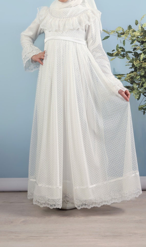 Child's Hijab Evening Dress, Girls Kaftan Toddler Abaya Kids Abaya Eid  Dress Muslim Kid Clothing Dubai Abaya 10 11 12 13 14 Age