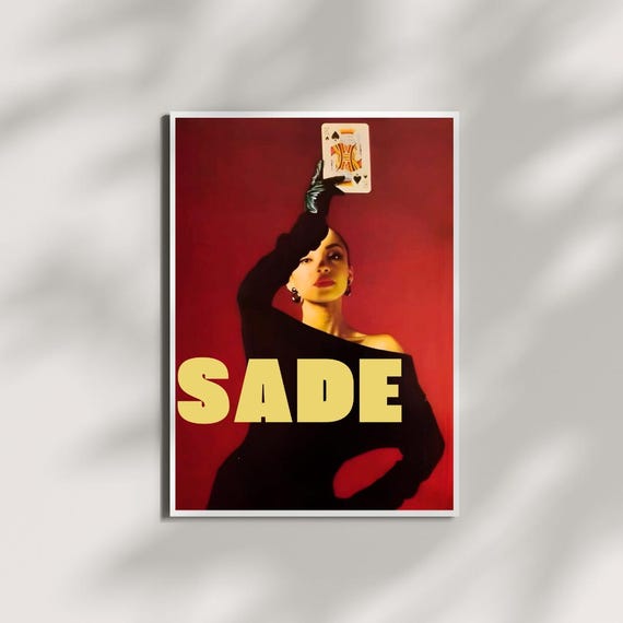 Sade Portrait Rolled Poster | Vintage Music Icon Wall Art