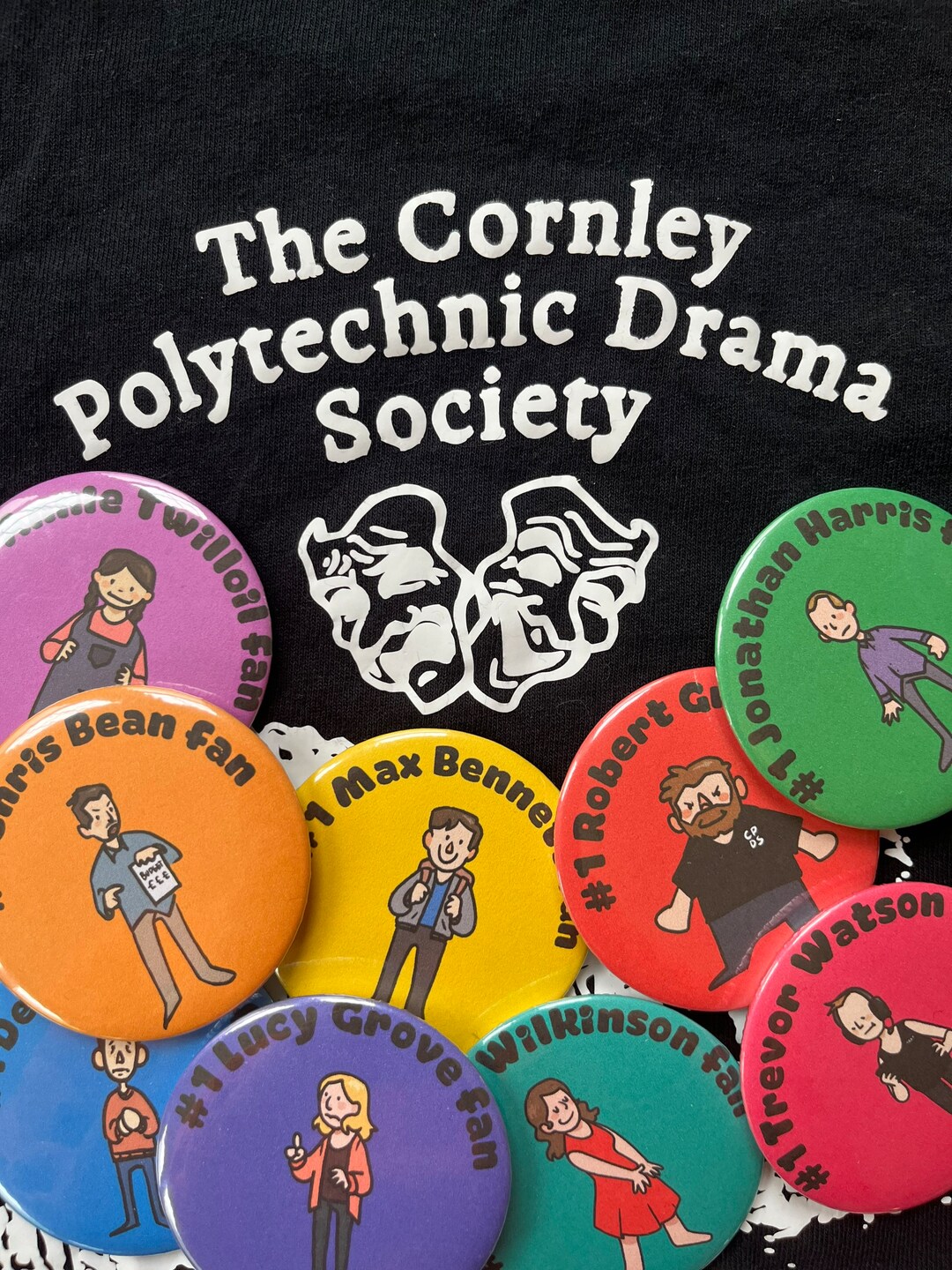 Cornley Polytechnic Drama Society Fan Buttons the Play That Goes Wrong