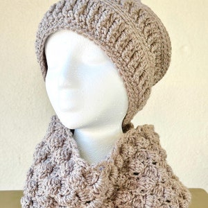 Crochet Hat and Scarf Set