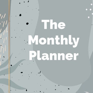 15 Page PDF Monthly Planner