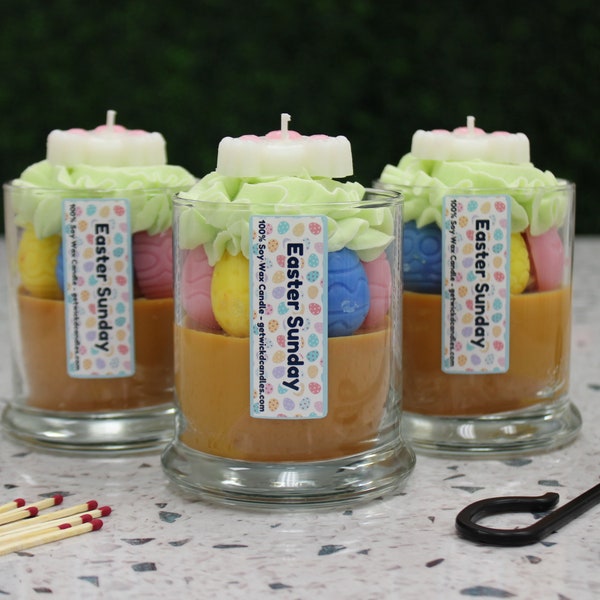 Easter Sunday Candle | Dessert Candles | Food Candles | Soy Wax Candles | Holiday Candle | Easter Candles | Easter Eggs Candle