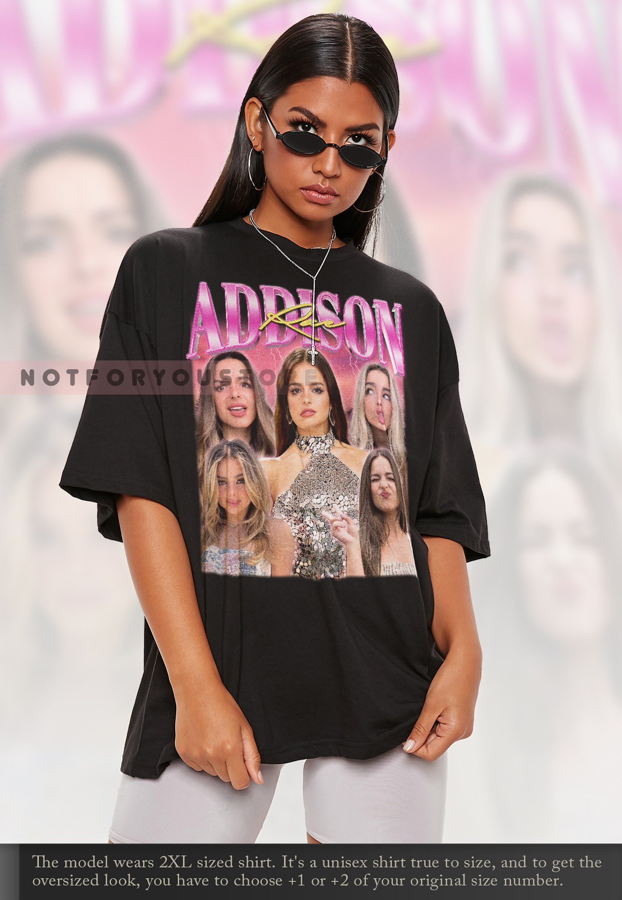 ADDISON RAE Vintage Shirt Addison Rae Rap 90s Hiphop Style Etsy