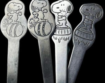 Handmade Vintage Snoopy Spoon Jewelry Made To Order Necklace Bracelet Spoon Ring Bookmark Keychain