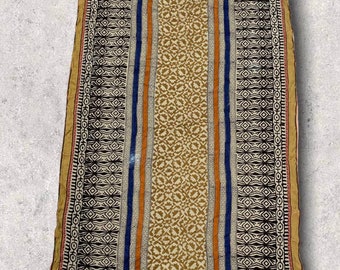 Hand Block Print Cotton Sarong: Jaipur Scarf, Beach Cover-Up