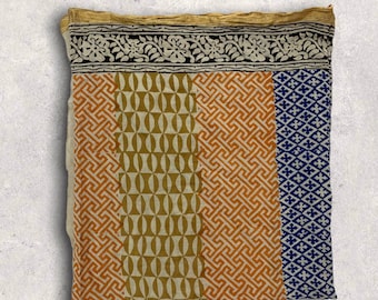 Hand Block Print Cotton Sarong: Jaipur Scarf, Beach Cover-Up