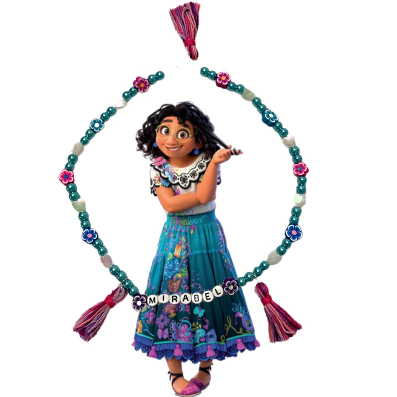 Disneys Encanto Inspired Beaded Necklace Mirabel Etsy