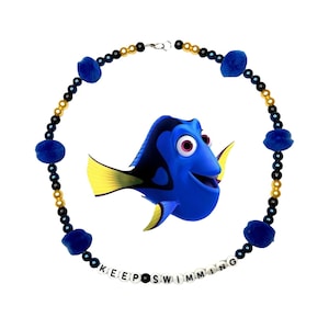 Disney Pixar Finding Nemo Dory geïnspireerde parelketting met kralen