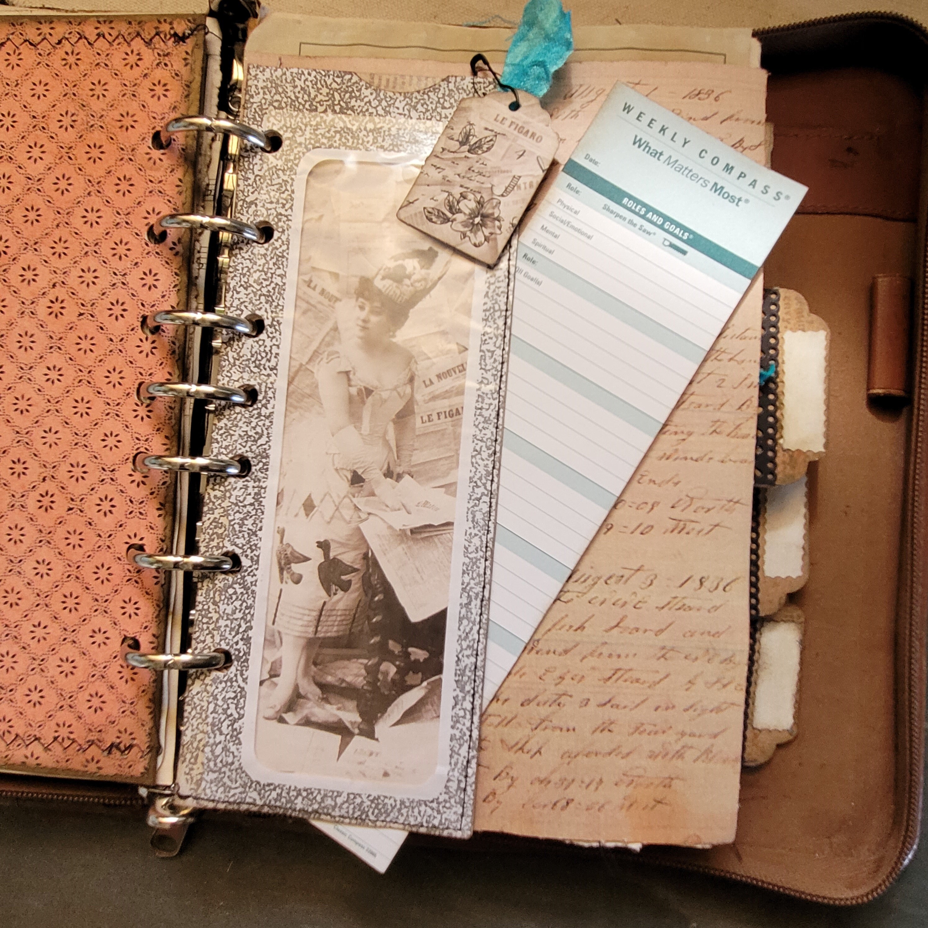 Vintage Planner Junk Journal - Timeless Elegance Meets