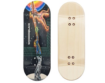 Woodenblack Skeleton Pro Fingerboard Deck - 32mm to 34mm - Handmade & High Quality