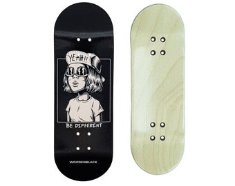 Woodenblack Be Different Pro Fingerboard Deck - 32mm to 34mm - Handmade & High Quality