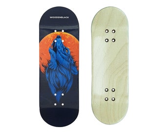 Woodenblack Wolfie Pro Fingerboard Deck - 32mm to 34mm - Handmade & High Quality