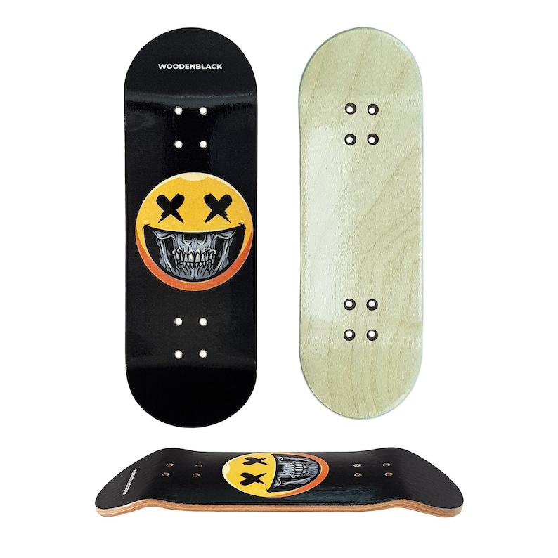Woodenblack D-Joke Pro Fingerboard Deck - 32mm to 34mm - Handmade & High Quality image 1
