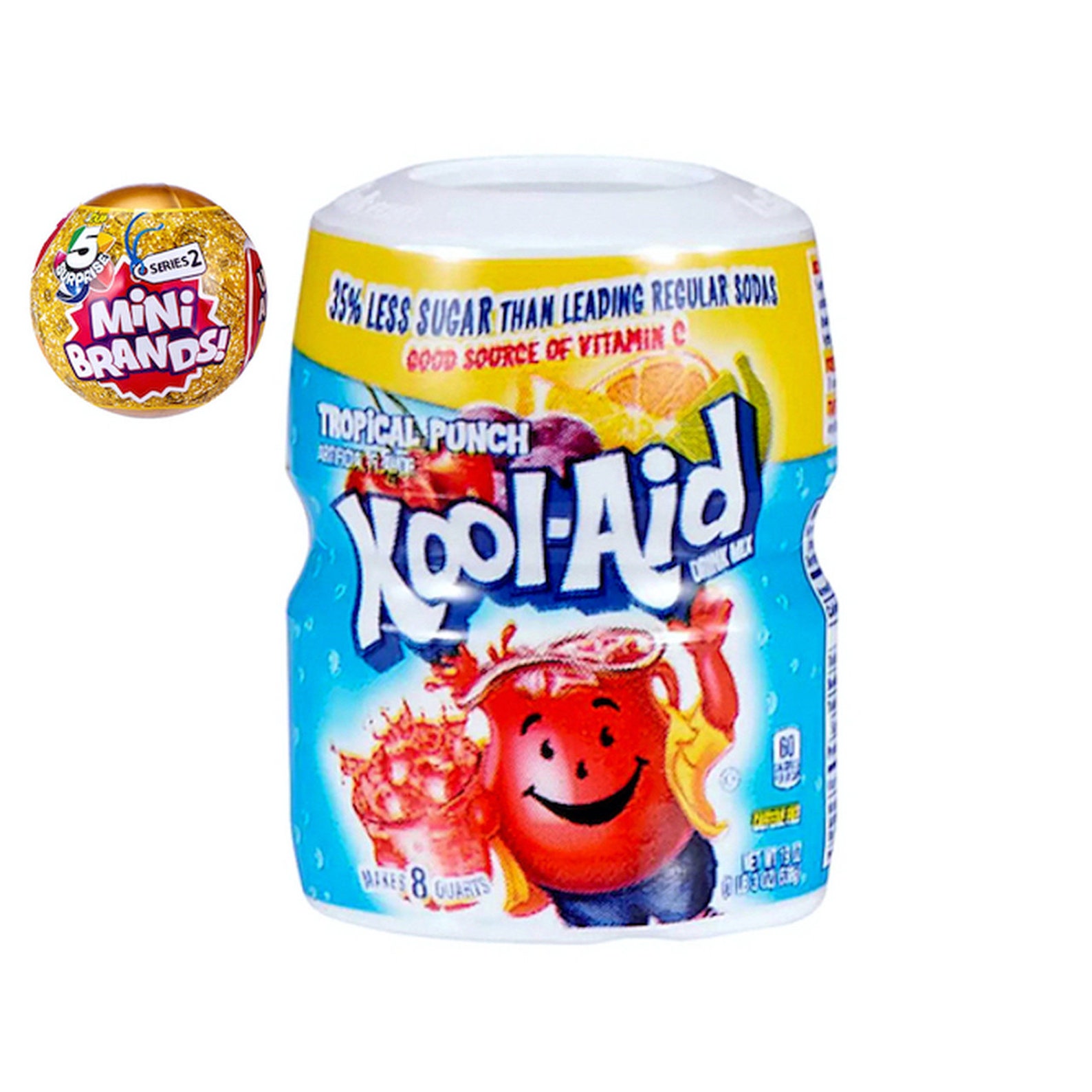 Mini Brands Series 2 Jello Strawberry, Koolaid, Crystal Light, Babybel