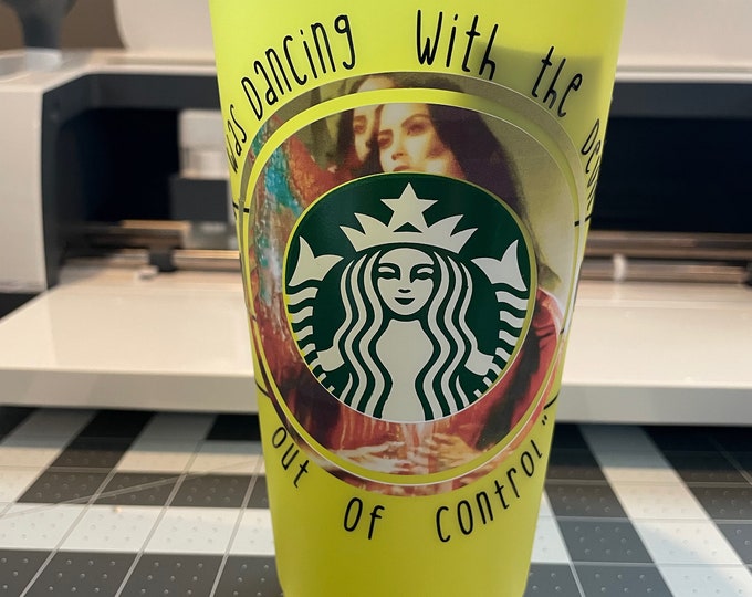 Custom Made Tribute Demi Lovato Starbucks Tumbler