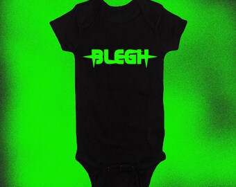 Body Blegh Heavy Metal Rock and Roll para baby shower