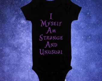 Body de Halloween de película clásica de terror "Soy extraño e inusual", regalo para baby shower
