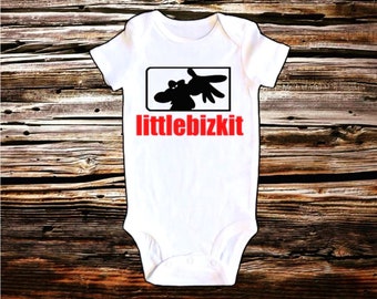 Body de rock and roll, heavy metal y nu metal inspirado en Limp Bizkit de Little Bizkit, regalo para baby shower
