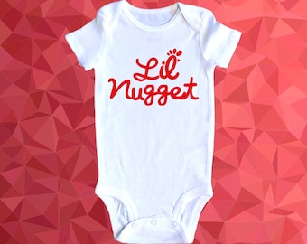 Lil Nugget Body Baby Shower Regalo Pollo Nugget 1er Cumpleaños
