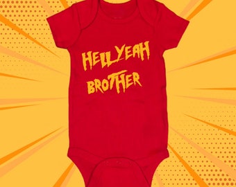 Hell Yeah Brother Hogan Wrestling - Body para bebé, regalo para baby shower, color rojo