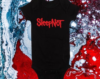 SleepNot Slipknot Inspired Heavy Metal Rock and Roll Baby Onesie Bodysuit Baby Shower Gift