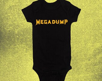 Body de rock and roll de heavy metal Megadump, regalo para baby shower