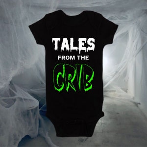 Tales From The Crib Halloween Classic Horror Movie Bodysuit Baby Shower Gift