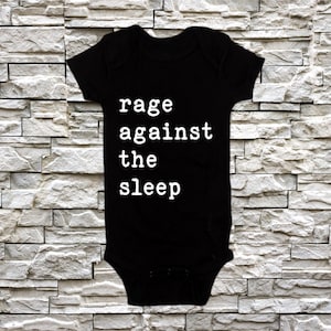 Wut gegen den Schlaf Heavy Metal Nu Metal Rock and Roll Musik Body Baby Shower Geschenk